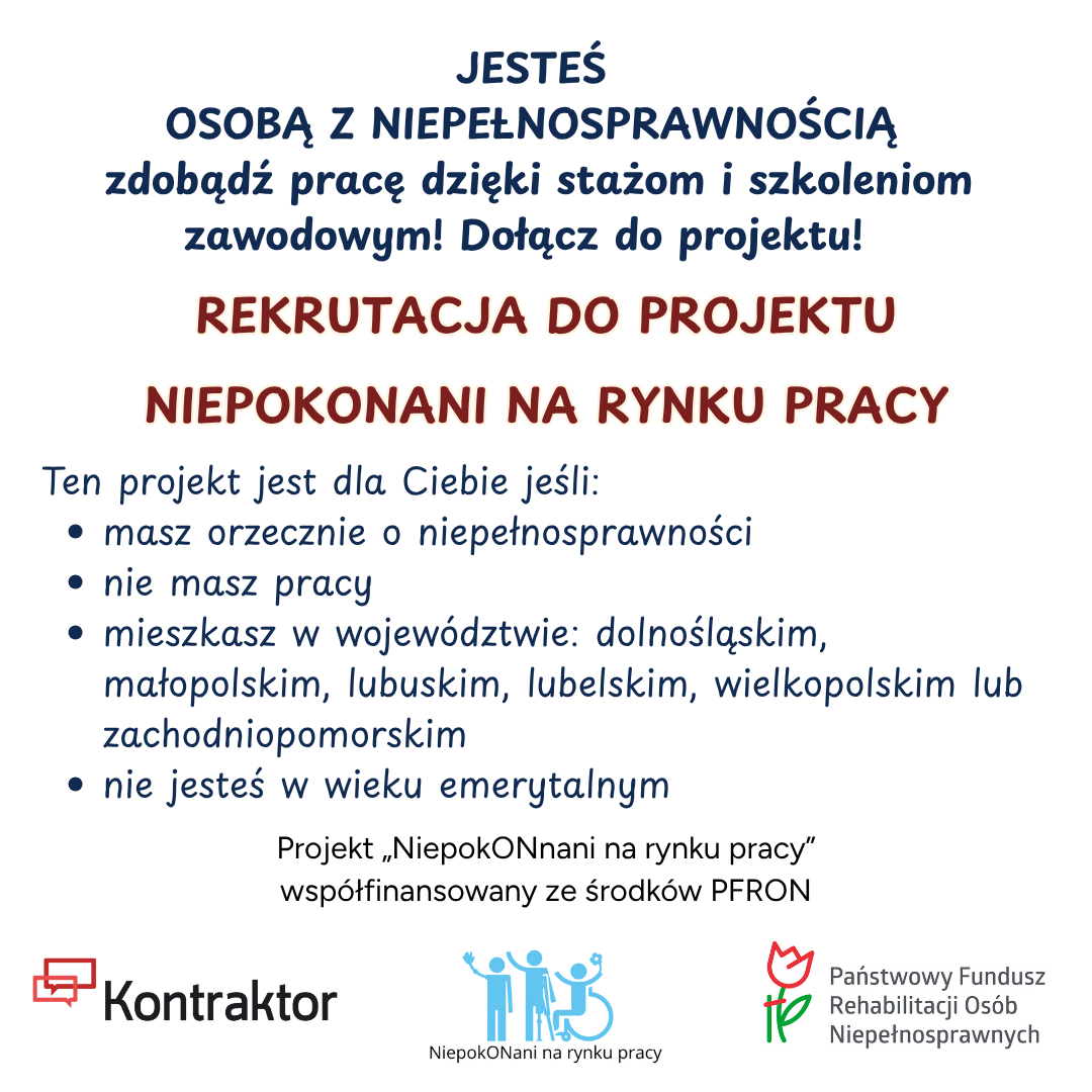 Projekt „NiepokONani na rynku pracy”