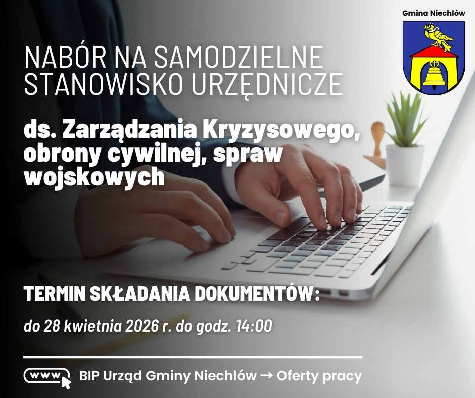 Ogłoszenie naboru na samodzielne stanowisko urzędnicze