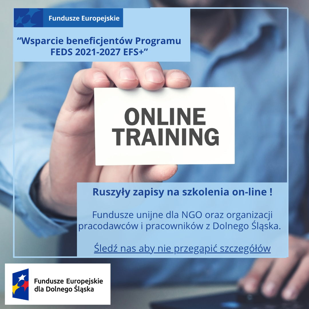 Szkolenia dla organizacji pozarządowych - Fundusze Europejskie